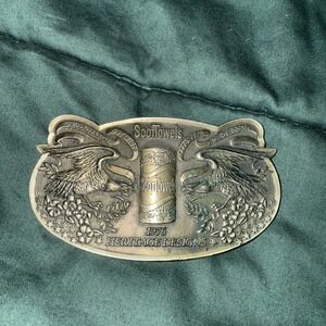 Scottowel Belt Buckle 1976 Lewis Chicago Unusual!